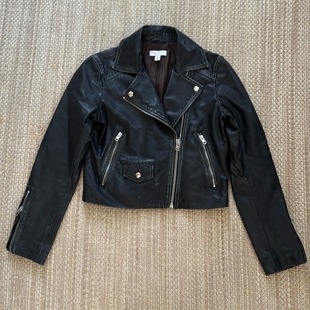 Top shop leather moto jacket